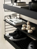 String Furniture Metal shelf high edge 58x30 1-pack