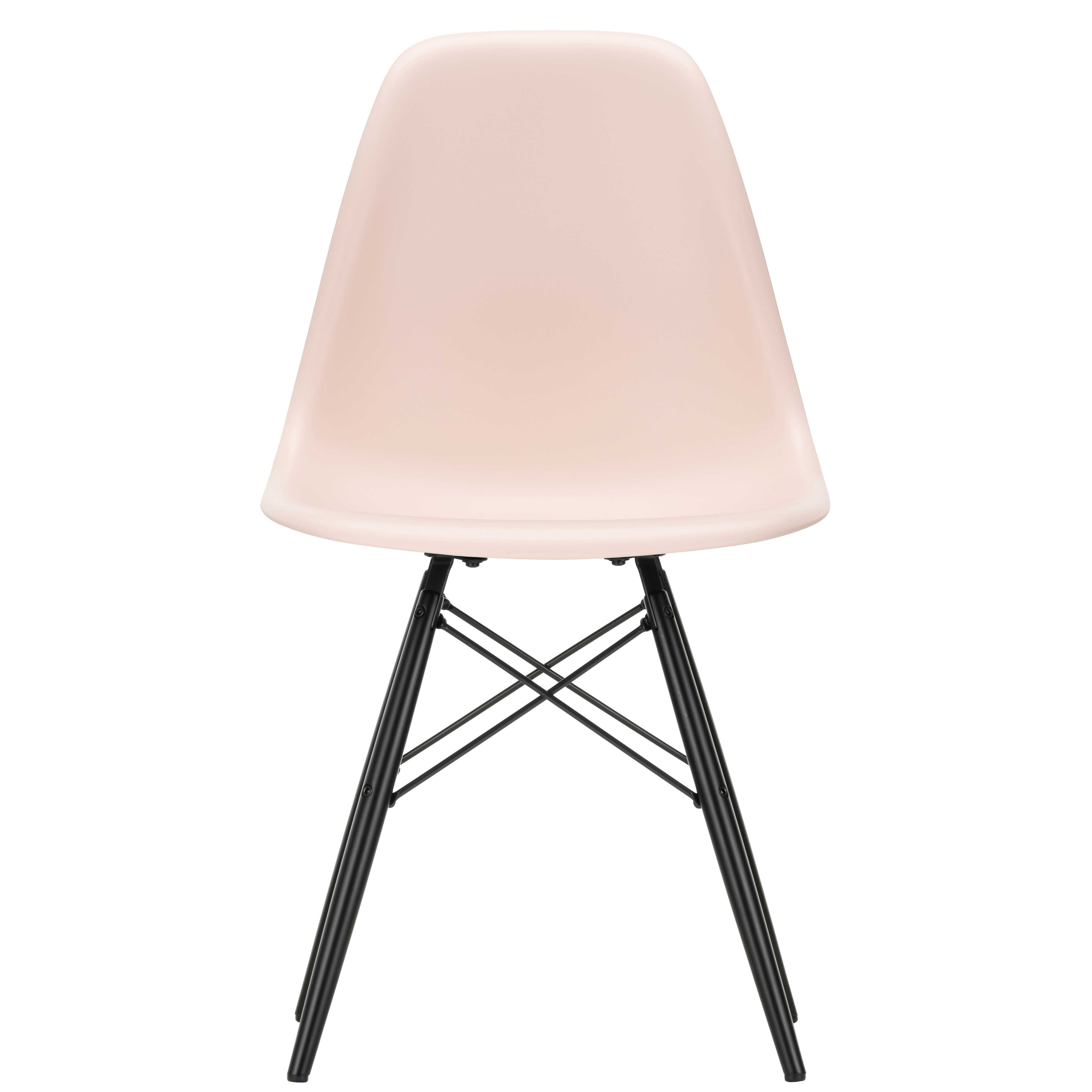 vitra eames dsw stoel zwart esdoorn onderstel flinders