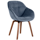 Hay About a Chair AAC123 soft stoel met walnoot onderstel