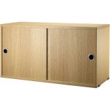 String Furniture Cabinet with sliding doors 78 x 20 x 37 cm