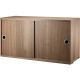 String Furniture Cabinet with sliding doors 78 x 30 x 42 cm