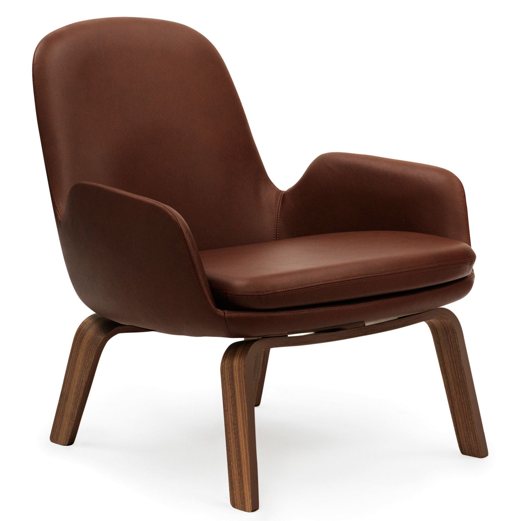 Normann Copenhagen Era Lounge Chair Low loungestoel met walnoten