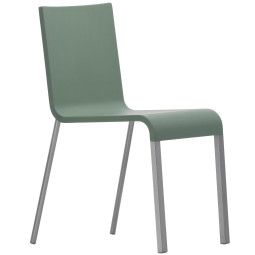 Vitra .03 stoel met poedercoating onderstel zilver niet stapelbaar