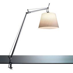 Artemide Tolomeo Mega bureaulamp LED met toetsdimmer en tafelklem aluminium