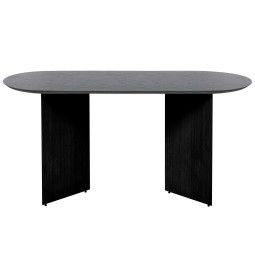 Ferm Living Mingle tafel 150 ovaal black oak veneer