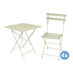 Fermob Bistroset tuin 71x71 tafel + 4 stoelen