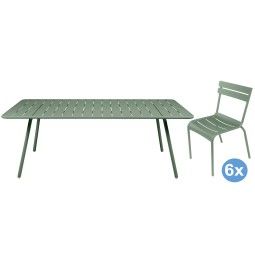 Fermob Luxembourg tuinset 207x100 tafel + 6 stoelen (chair)