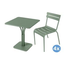Fermob Luxembourg tuinset 71x71 tafel + 4 stoelen (chair)