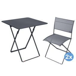 Fermob Plein Air tuinset 71x71 tafel + 2 stoelen