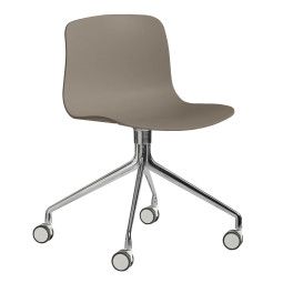 Hay About a Chair AAC14 stoel met gepolijst aluminium onderstel