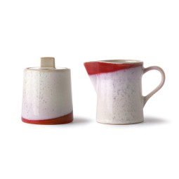 HKliving 70's Ceramic Melk en Suiker set