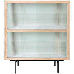 HKliving Cupboard Ribbed Glass dressoir