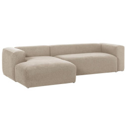 Kave Home Blok 3-zits bank met chaise longue links