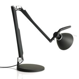 Luceplan Fortebraccio bureaulamp met aan-/uitschakelaar zwart