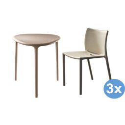 Magis Air-Table Triangle tuinset 65 tafel + 3 stoelen