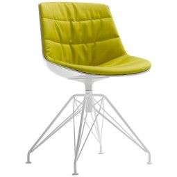 MDF Italia Flow Chair gestoffeerde stoel met LEM onderstel