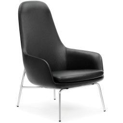 Normann Copenhagen Era Lounge Chair High loungestoel met verchroomd onderstel