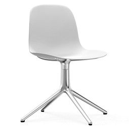 Normann Copenhagen Form Chair Swivel stoel met aluminium onderstel
