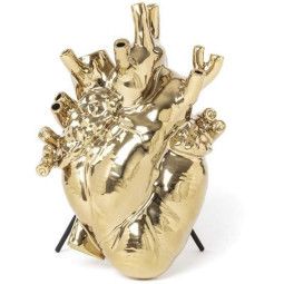 Seletti Love in Bloom Gold Edition vaas