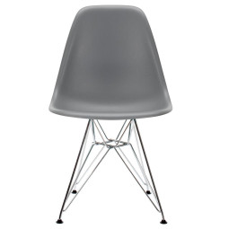 Vitra Eames DSR stoel verchroomd onderstel, graniet grijs