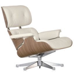 Vitra Eames Lounge chair fauteuil (nieuwe afmetingen) sneeuwwit
