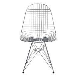 Vitra Eames Wire Chair DKR stoel verchroomd onderstel