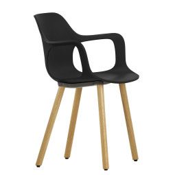Vitra Hal Armchair Wood stoel naturel eiken onderstel