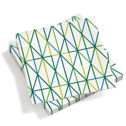 Vitra Paper Napkins Grid servet large, groen