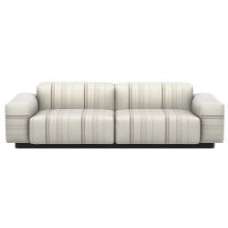 Vitra Soft Modular Sofa bank 2-zits Aura Stripes lage armleuning