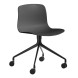 Hay About a Chair AAC14 stoel met zwart onderstel Soft Black
