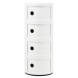 Kartell Componibili kast rond extra large (4 comp.) wit