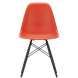Vitra Eames DSW stoel zwart esdoorn onderstel, poppy red