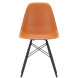 Vitra Eames DSW stoel zwart esdoorn onderstel, rusty orange