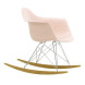Vitra Eames RAR schommelstoel esdoorn goud onderstel