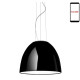 Artemide Nur hanglamp LED dimbaar via smartphone glanzend zwart
