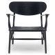 Carl Hansen & Son CH22 fauteuil zwart eiken, black paper cord