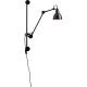 DCW éditions Lampe Gras N210 wandlamp zwart met koper