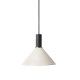 Ferm Living Cone Light Grey hanglamp klein zwart