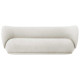 Ferm Living Rico Brushed 3-zits bank off white