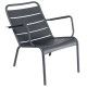 Fermob Luxembourg Low fauteuil met armleuning Anthracite