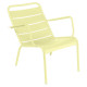 Fermob Luxembourg Low fauteuil met armleuning frosted lemon