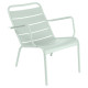 Fermob Luxembourg Low fauteuil met armleuning ice mint
