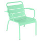 Fermob Luxembourg lounge fauteuil met armleuning Opaline green