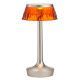 Flos Bon Jour Unplugged tafellamp LED satijn, kap amber