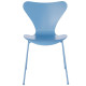Fritz Hansen Vlinderstoel Series 7 stoel Monochrome gelakt Trieste Blue