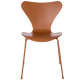 Fritz Hansen Vlinderstoel Series 7 stoel Monochrome gelakt Orange