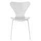 Fritz Hansen Vlinderstoel Series 7 stoel Monochrome gelakt White