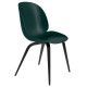 Gubi Beetle stoel met zwart beuken onderstel green