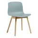 Hay About a Chair AAC12 stoel gelakt onderstel dusty blue