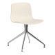 Hay About a Chair AAC10 stoel met gepolijst aluminium onderstel Cream White